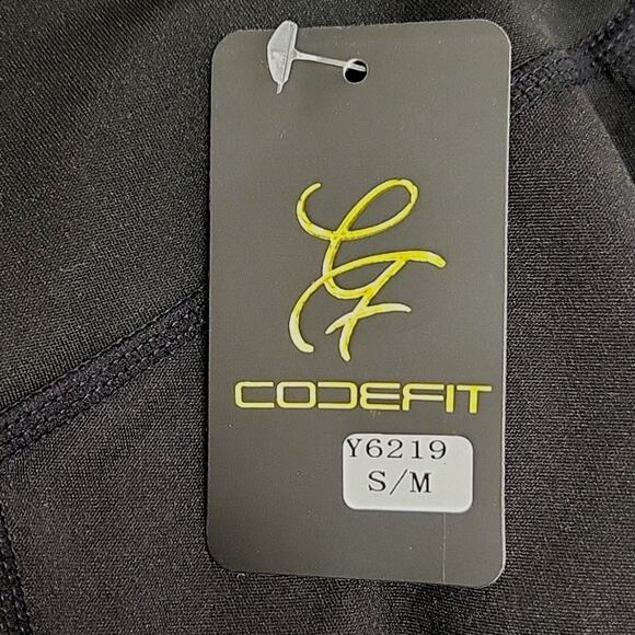 Codefit Women Full Length Psychedelic Hot Pink and Black Leggings Size S/M (NWT) - Picture 7 of 8